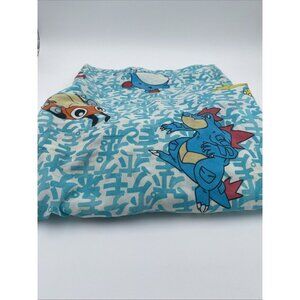 Vintage Sprigs 1998 Nintendo Pokemon Cotton Fitted Twin Sheet Made in USA